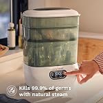 Baby Brezza Bottle Sterilizer and Dryer Advanced – 33% Faster - Largest Capacity Steam Sanitizer - Universal Sterilization Machine for All Bottles + Baby Product Parts - HEPA Air Filter