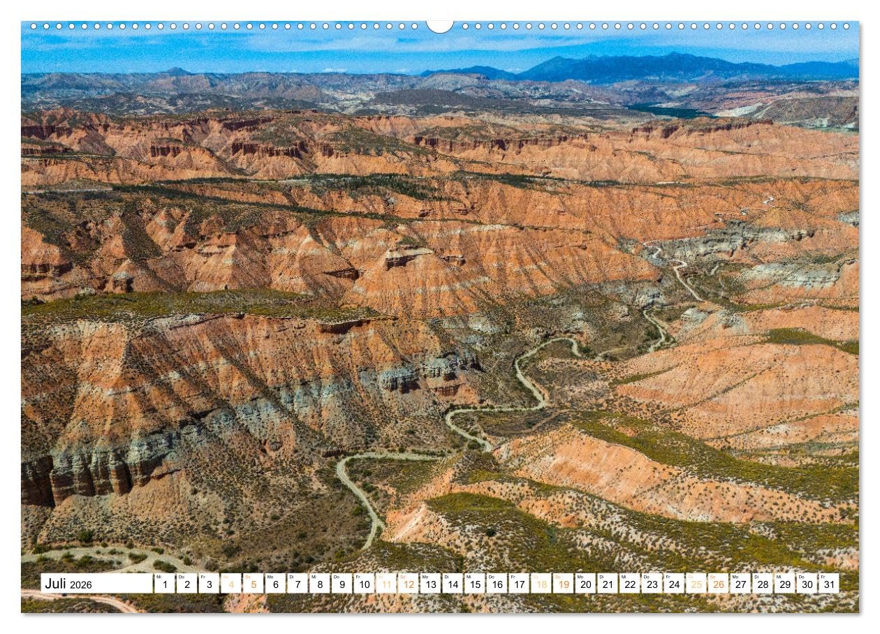 Wüsten in Spanien (hochwertiger Premium Wandkalender 2026 DIN A2 quer), Kunstdruck in Hochglanz: Entdecken Sie faszinierende Landschaften in Spanien. (CALVENDO Orte)