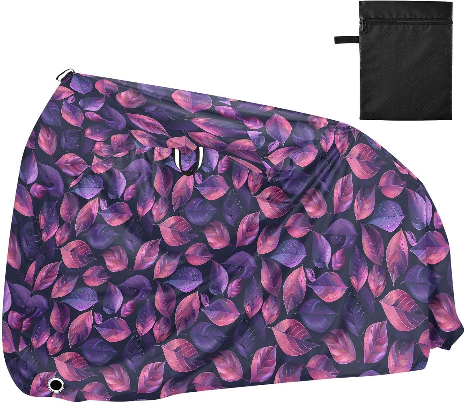 ALAZA Abstract Gradient Leaves Bike Cover Waterproof Outdoor Ebike Bicycle Covers Tarp Protection for 1/2 Bikes, Sun UV Dust Wind Proof