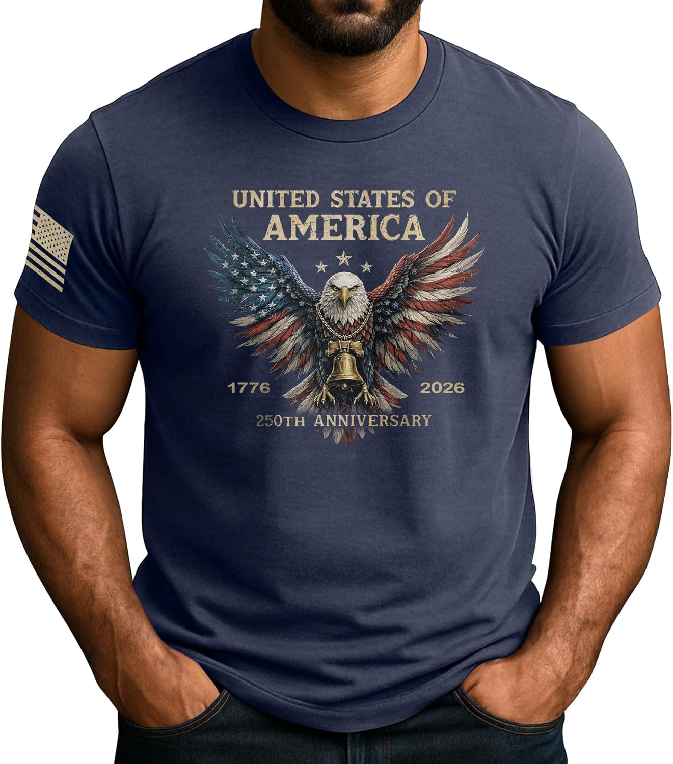 1776-2026 250th Anniversary Shirt, American 250th Anniversary Shirt, Patriotic Shirts for Men