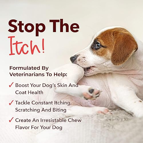 Miniatura 4 de iHeartDogs Omega 3-6-9 para perros  Skin and Coat Aceite de pescado Suplemento para perros con aceite de krill antártico puro  Alergia y picazón en