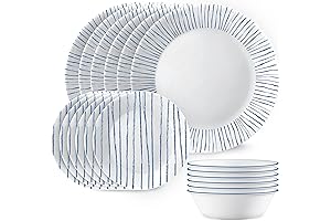 Corelle 18-Piece Coastal Dinnerware Sets for 8
