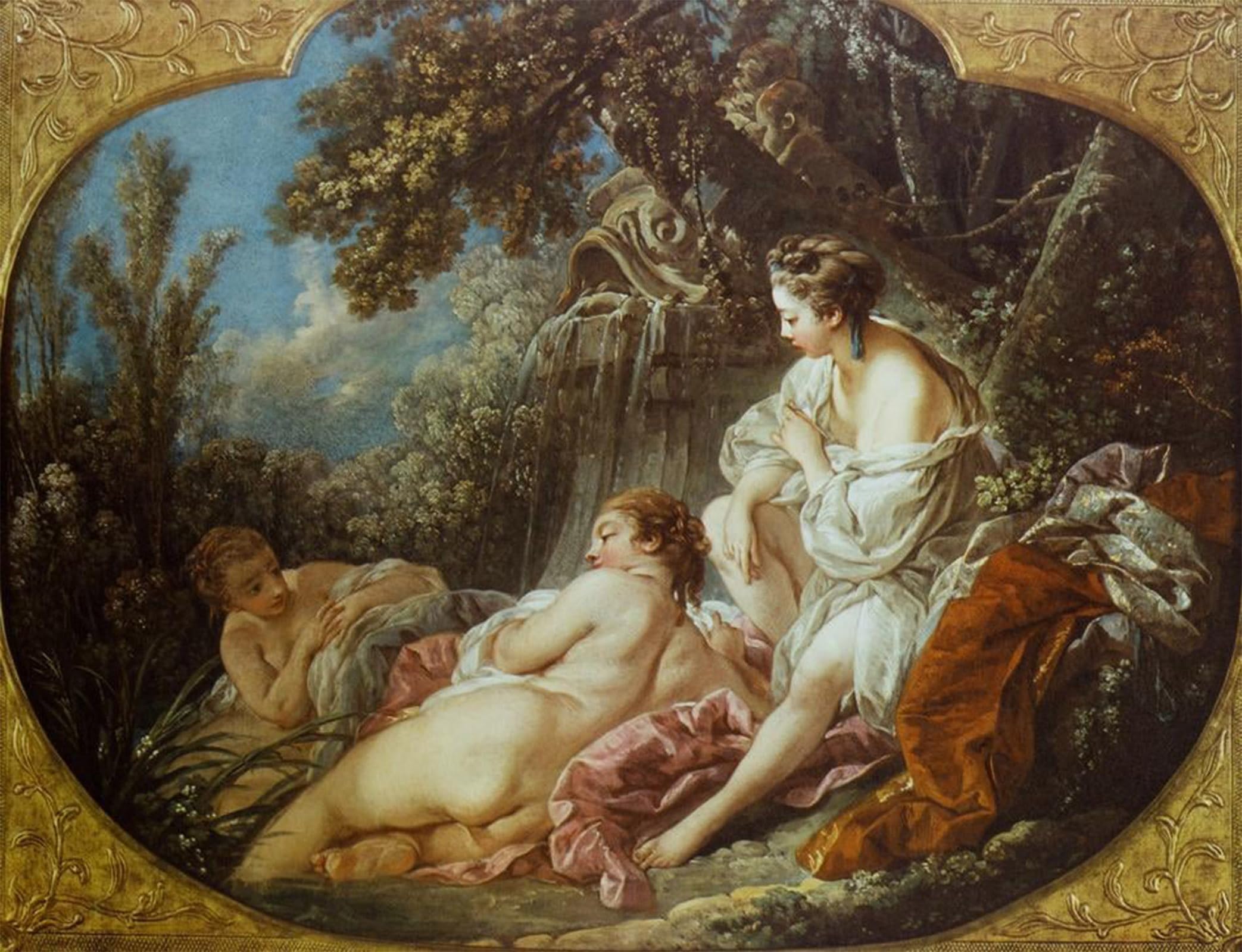 SERENDIPITP Vintage Picture Print on Canvas Wall Art Poster The summer by François Boucher Artwork Print Poster for Wall Decor 60x90cm