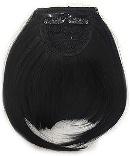 Estelle Clip in Full Fringe Bangs-Black