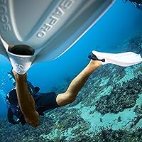 Vista 6 de SCUBAPRO GO Travel - Aleta de buceo para esnórquel y natación, correa de talón abierta Blanco