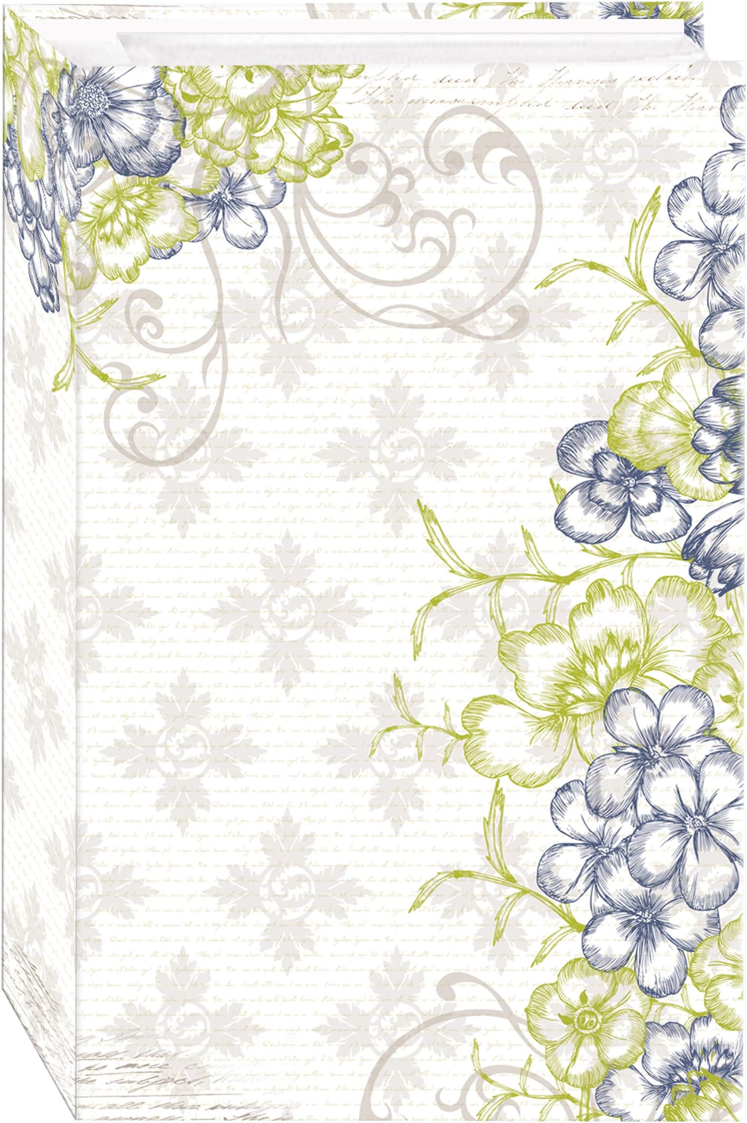 Pioneer 3-Ring Photo Album 504 Pockets Hold, 4" x 6" Photos, Cobalt Breeze Design