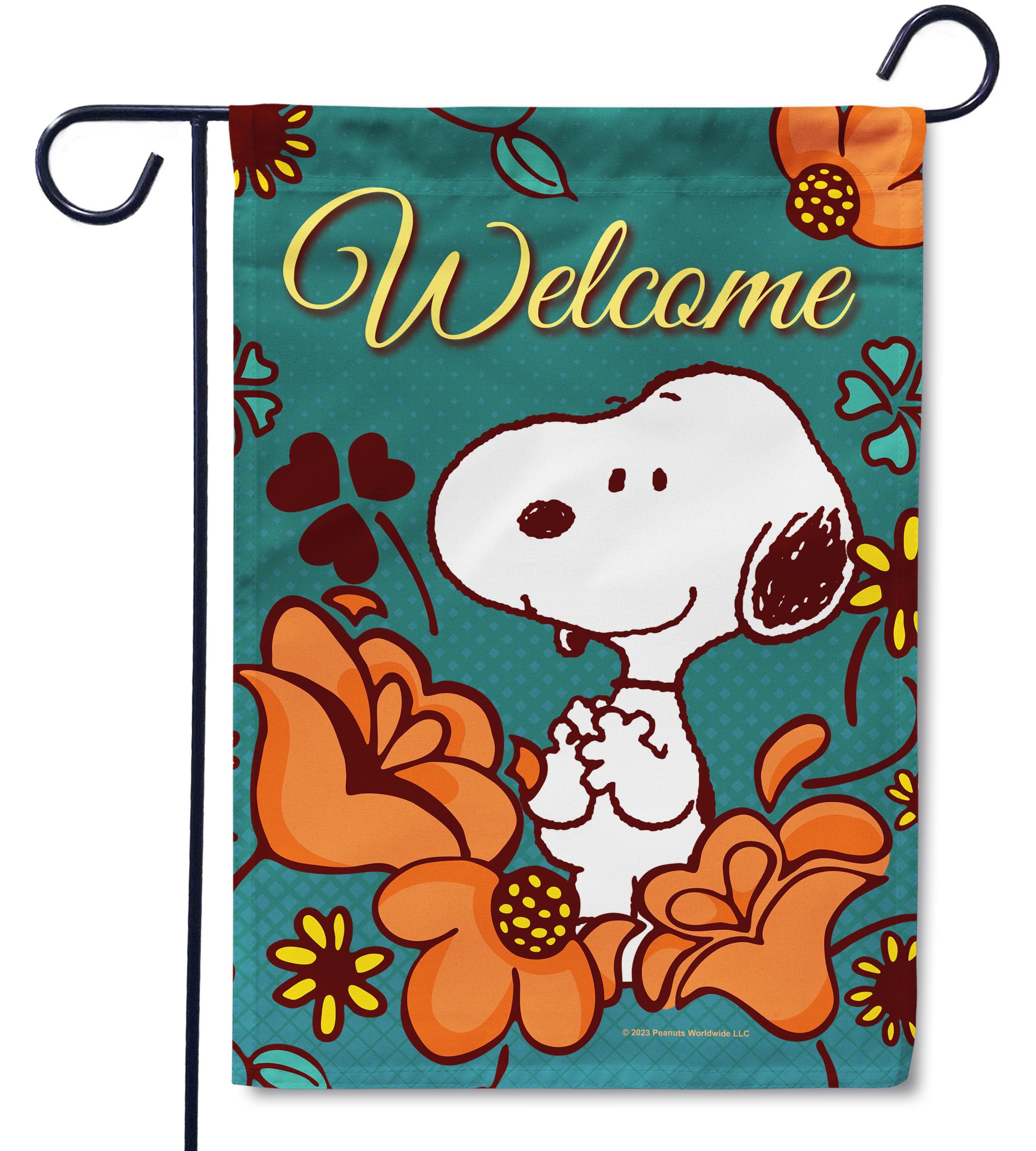 Amazon.com : Flagology.com, PEANUTS® Fall Floral Snoopy