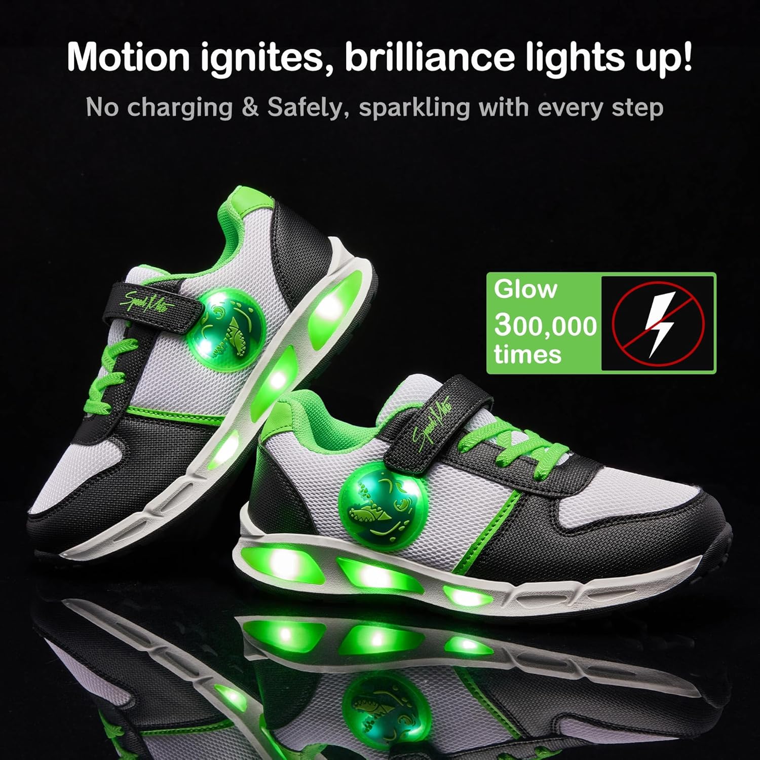 Toddler Light Up Shoes Boys Girls Breathable LED Glowing Luminous Tennis Sneakers for Outdoor Sport(Little/Big Kid) - Image 2