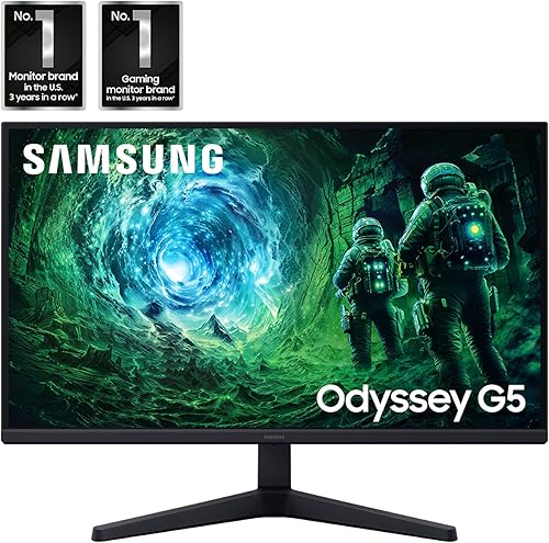 Miniatura 2 de SAMSUNG Monitor para juegos Odyssey G5 G53F QHD de 27", HDR10, frecuencia de actualización de 200Hz, panel IPS, AMD FreeSync Premium, ecualizador