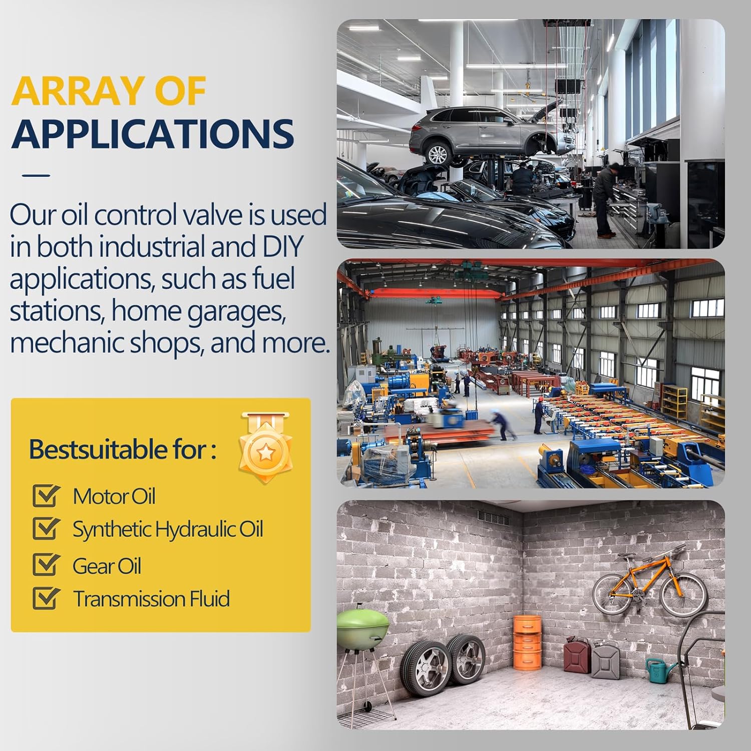 Digital Oil Control Valve Flow Meter Dispenser Nozzle 10 GPM / 35 LPM, Heavy Duty Air Operated Electronic Oil Metering Gun 1/2 Inch NPT Inlet, Oil Gun - Max Working Pressure 1500 PSI / 100 bar