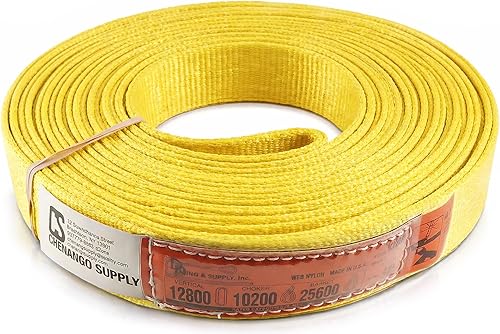 Miniatura 13 de DD Sling (fabricado en Estados Unidos) de 1 pulgada y 2 pulgadas de ancho por 4 pies a 12 pies de longitud en el listado, 2 capas, eslingas de