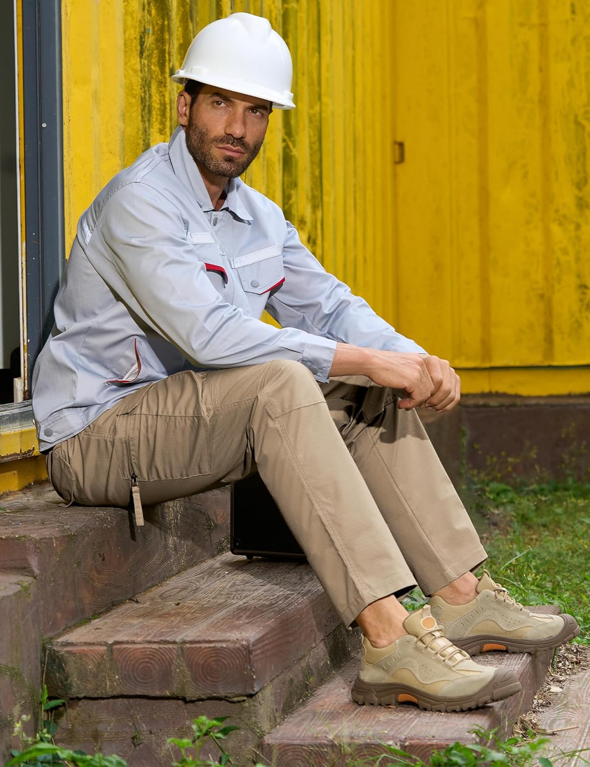 MOURCE Men's Tactical Pants Ripstop - Water-Resistant Lightweight Cargo Work Hiking Pants with 10 Pockets for Outdoor & EDC - Image 3