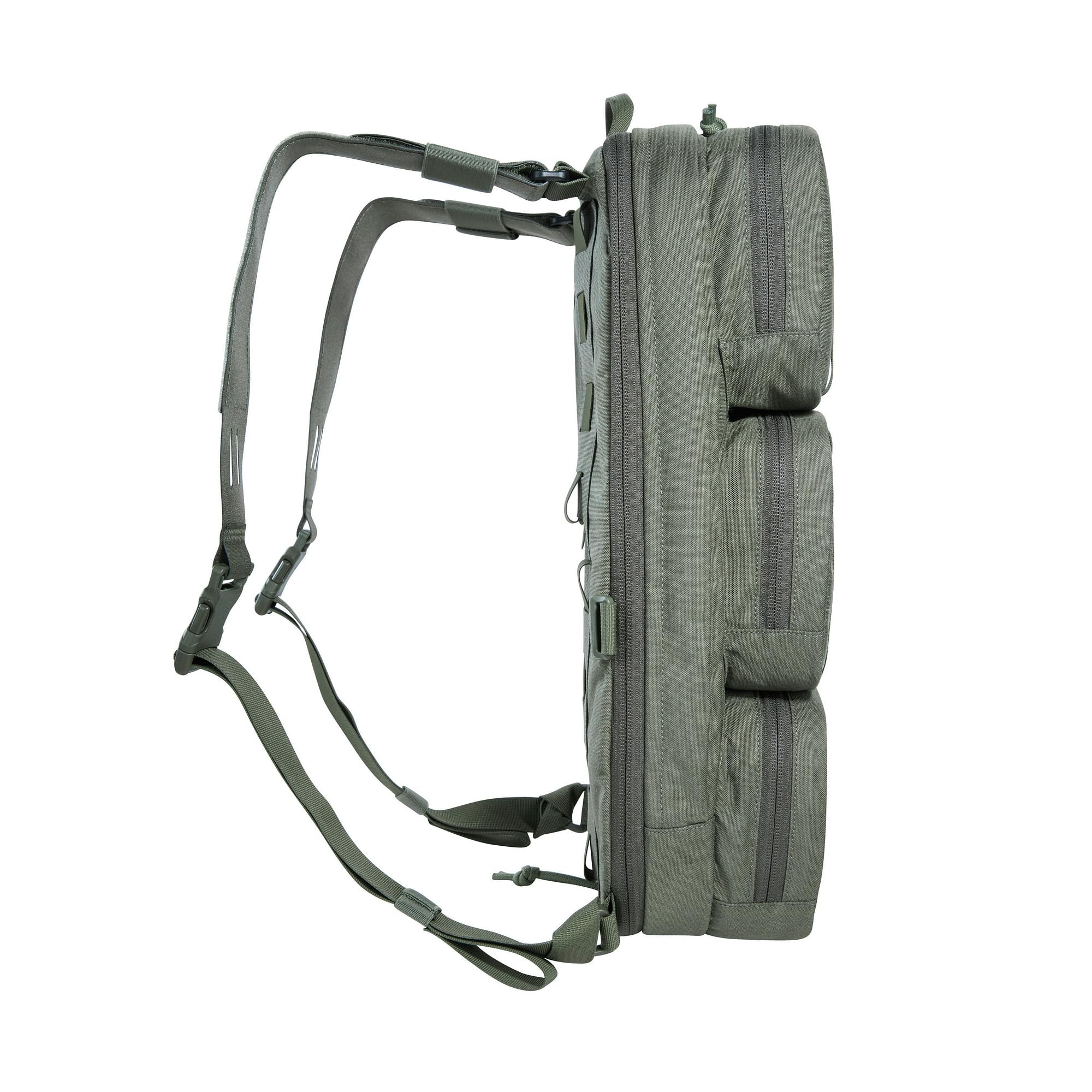 Tasmanian Tiger TT Modular Chest Rig Pack 20 l plecak na płyty i TT Chest Rigs z wkładką na płytę ochronną, w zestawie adapter