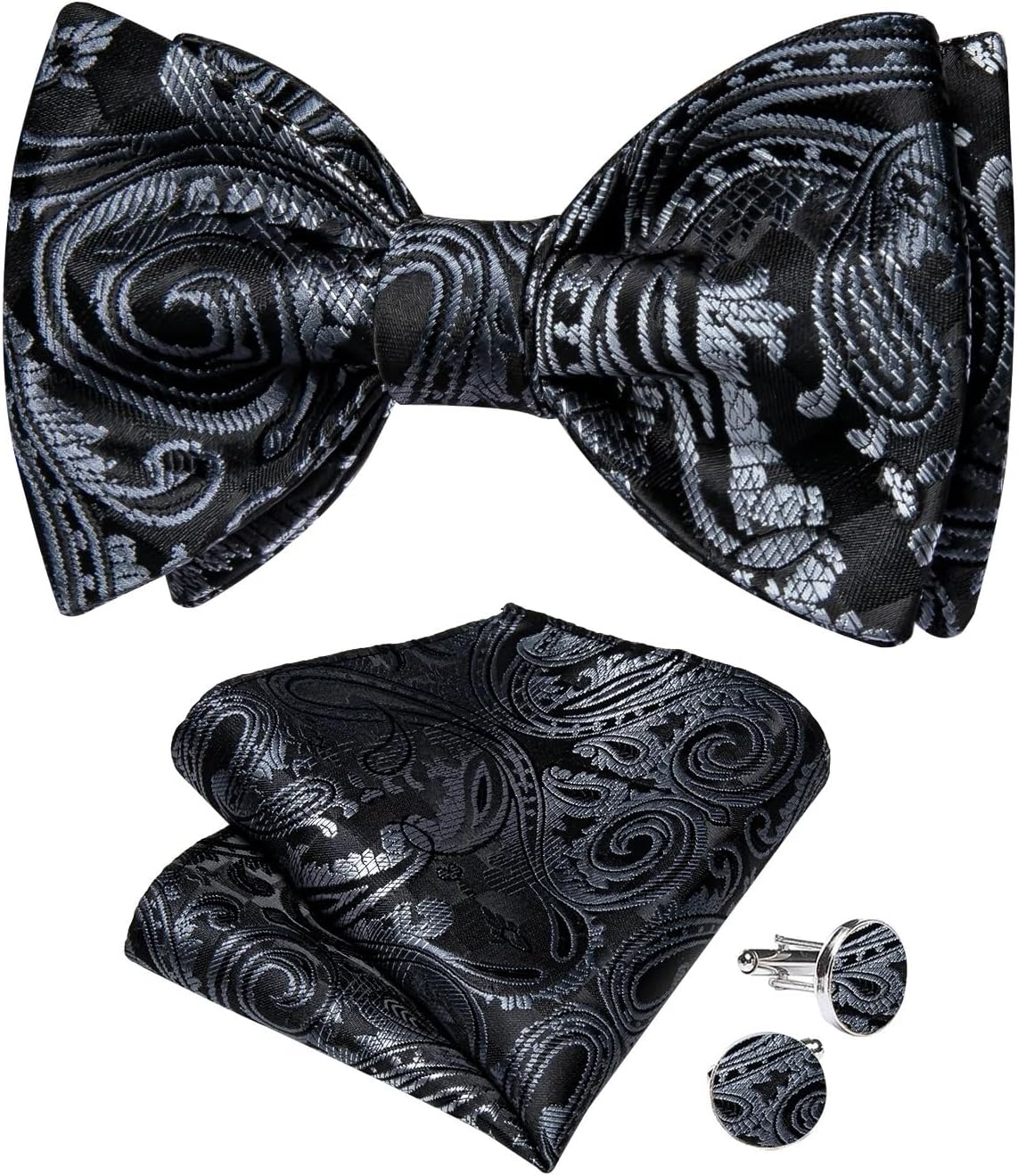 ハンカチ メンズアクセサリー ウェディング 蝶ネクタイ シルク 結び済み 蝶ネクタイ カフスボタン セット パーティー用 GDDZA シルク  セルフタイ 蝶ネクタイ ハンカチ カフスボタン ​​スーツセット ウェディング 蝶ネクタイ 新郎用 ノット 男性 GSDFVIYT セルフネクタイ  ... GSDFVIYT クラシックメンズセルフネクタイ蝶ネクタイポケットスクエアカフスセットウェディングパーティーボウタイ男性アクセサリー