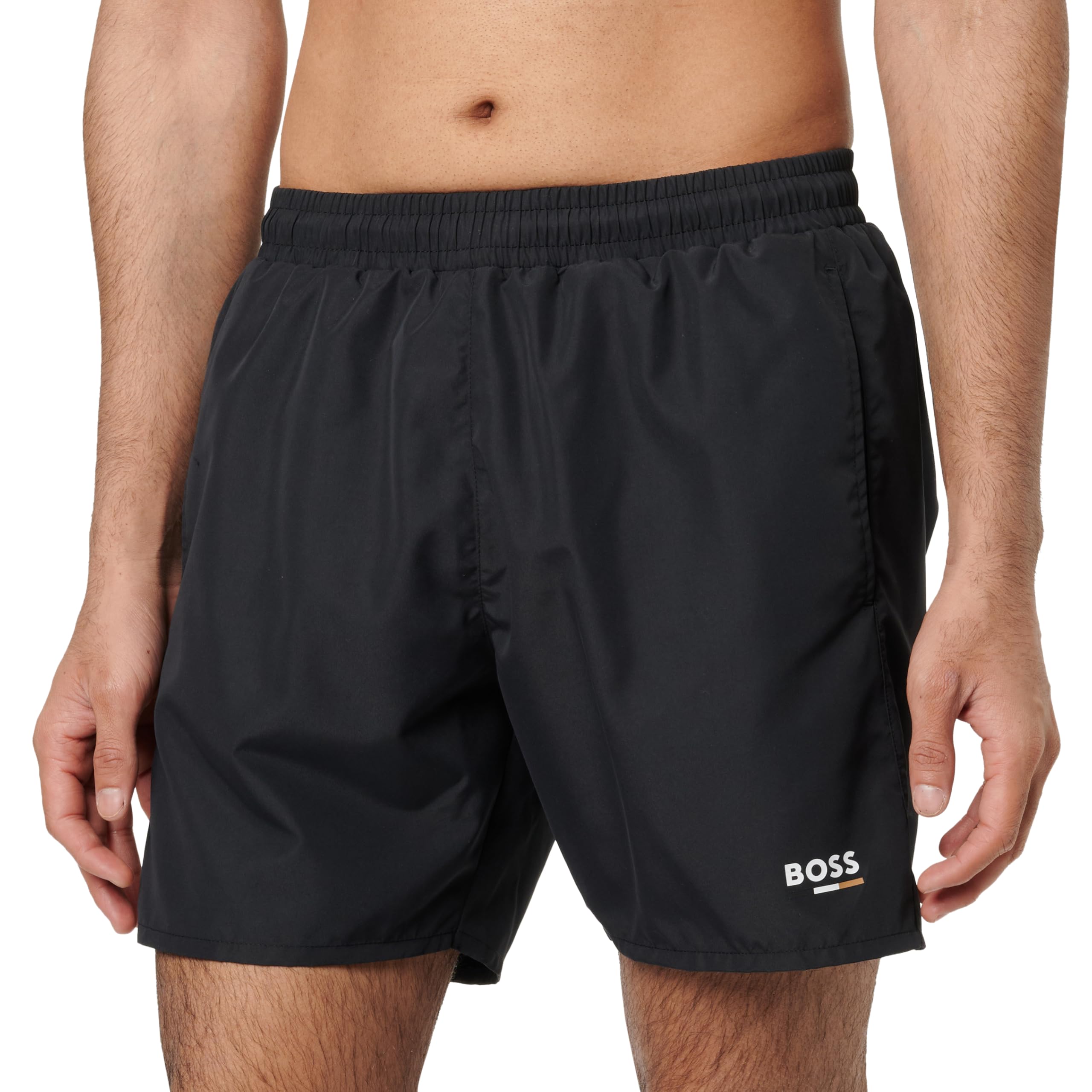 BOSS Swordfish Swim Shorts, Black, Size L, Men