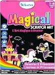 Skillmatics Scratch Art Book for Kids - Unicorns & Princesses, Craft Kits & Supplies, 30+ Scratch Stickers, Travel Toys, DIY Kit, Gifts for Girls & Boys Ages 3, 4, 5, 6, 7, 8