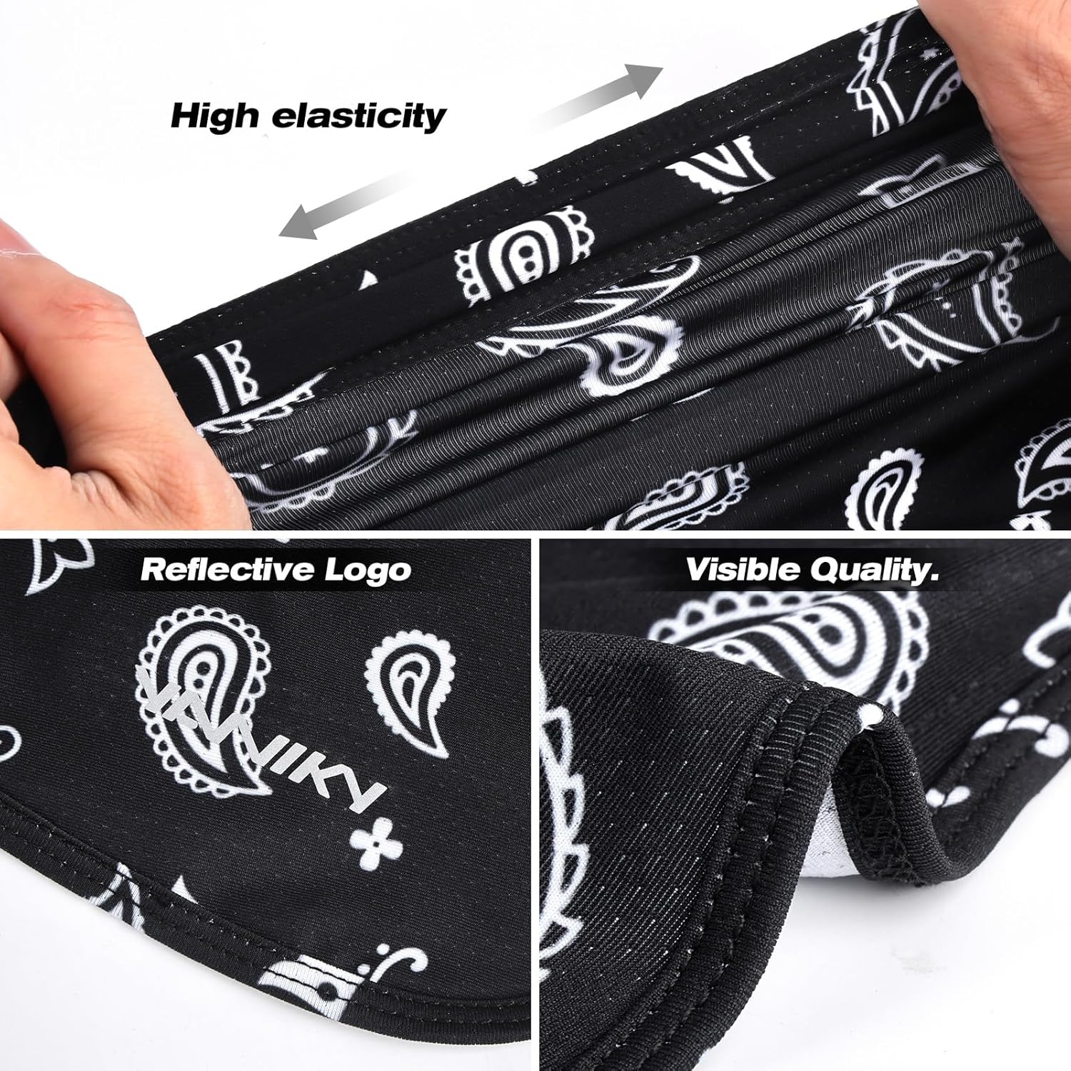 Bandanas Skull Cap for Men Women 3-in-1 Breathable Helmet Liner Neck Widening UV Sun Protection Neck Drape Do Rag Cycling Cap - Image 6