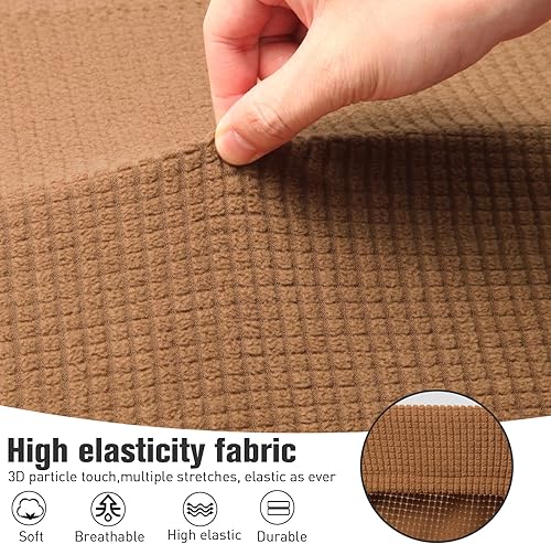 Miniatura 4 de WEIGUZC Fundas de cojín para comedor de autocaravana, fundas elásticas impresas para sofá con tela jacquard, incluye 1 funda de cojín para asiento