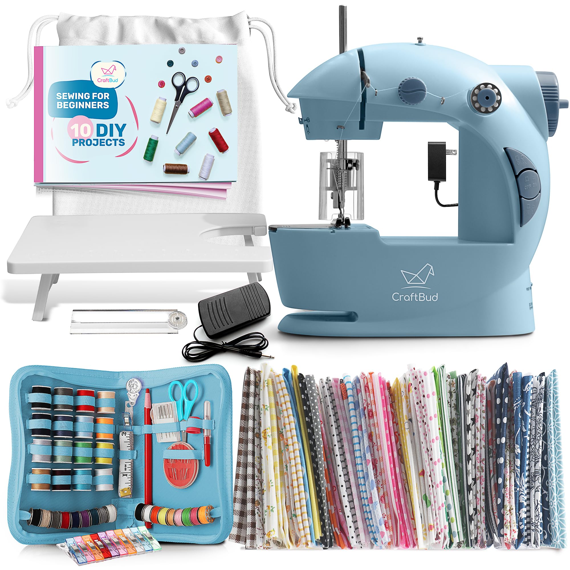Petite machine à coudre portable CraftBud pour créer et réparer vos vêtements à la maison