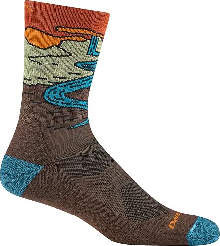 Darn Tough Vermont Men's Micro-Crew Hiking Socks, Chasing Waterfalls, Lightweight