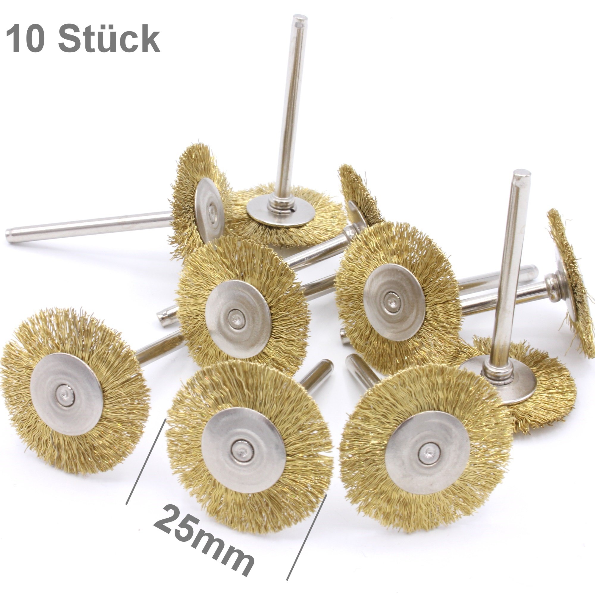 10 Spazzole In Nylon Per Dremel - Set Di Spazzole Da 5mm Per Pulizia E Lucidatura