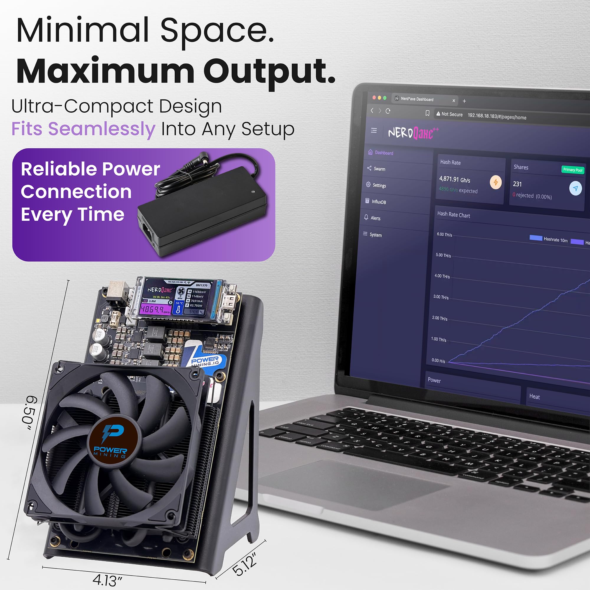 Nerdqaxe Silent Bitcoin Miner With Wi Fi Plug And Play | Desertcart  Seychelles