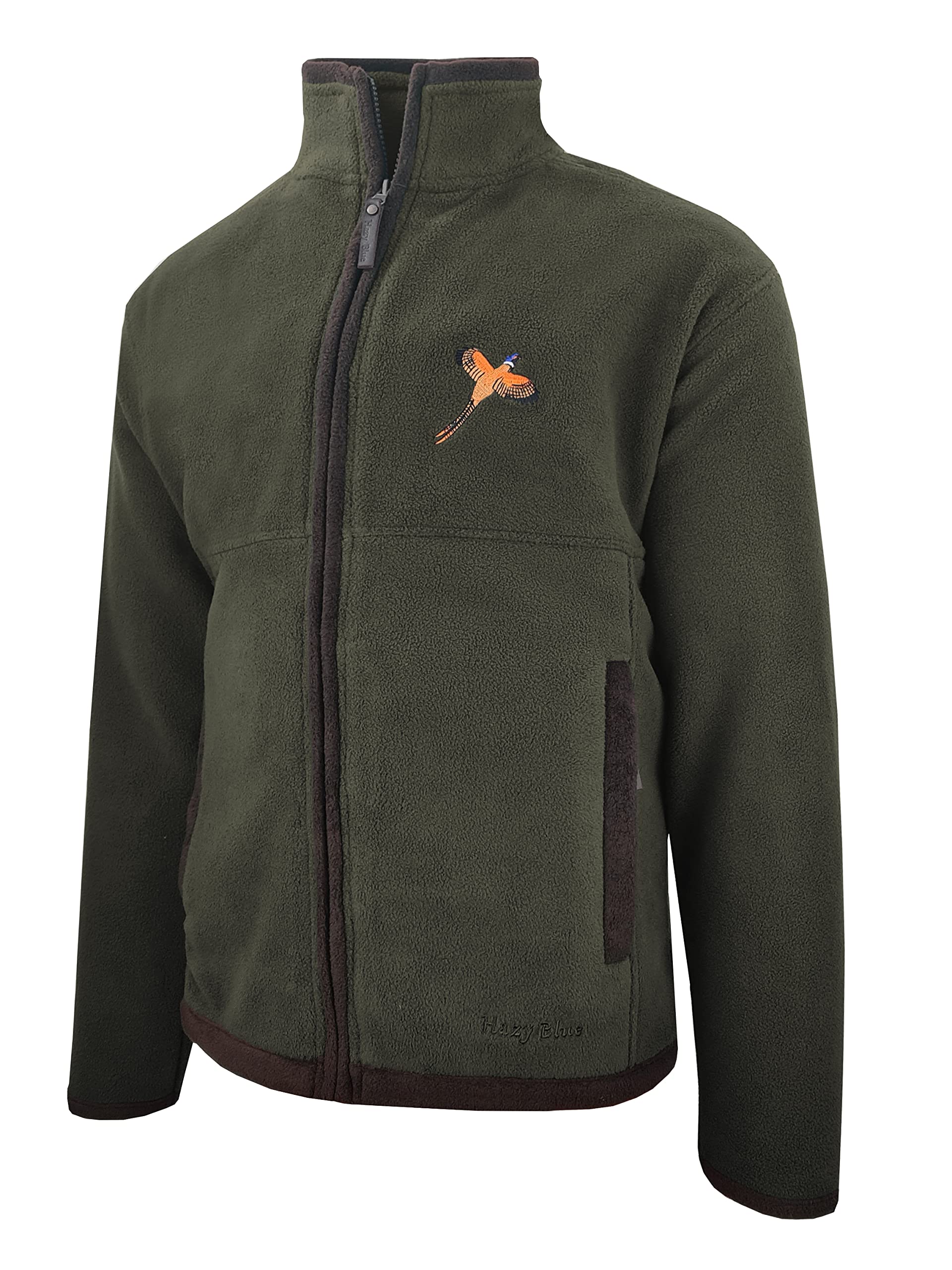Hazy Blue| Liston Mens Full Zip Country Shooting Fleece Outdoor Jacket