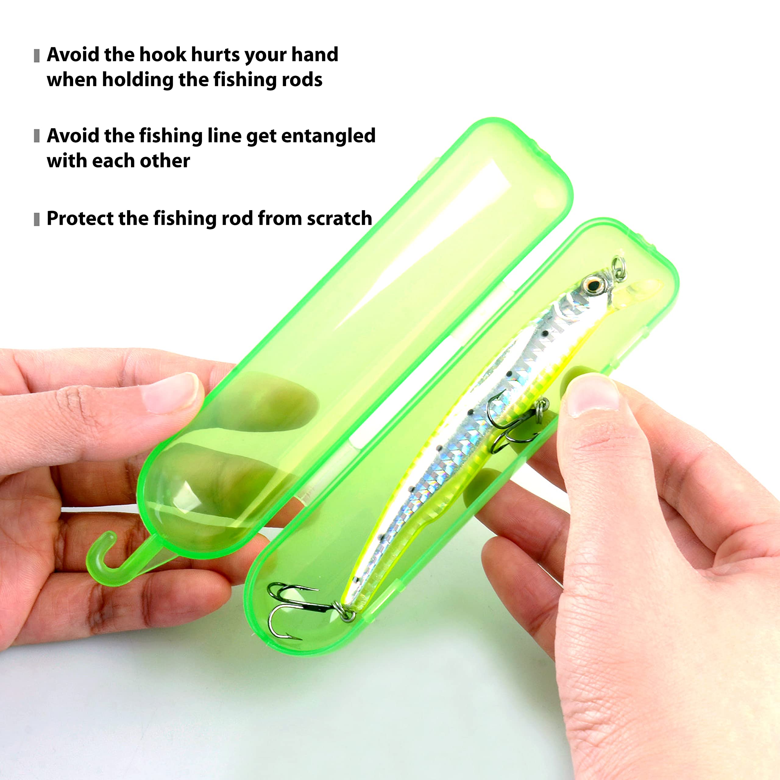Fishing Bait Storage Covers 2-Pack Fishing Lure Covers - Rod Sleeve ...