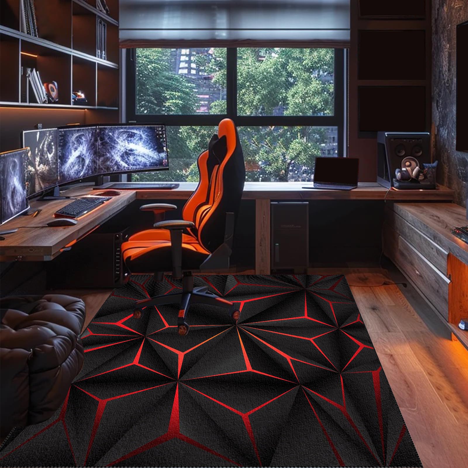 Protector Suelo Silla Ruedas Alfombra Silla Escritorio Antideslizante Alfombra Silla Gaming Alfombra Oficina para Silla con Ruedas Alfombra Protectora Suelo Silla Alfombra Gamer 100 x 140 cm