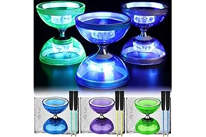 Jerify Diabolo: Light-up Chinese Yoyo Toy Set for Kids and Beginners