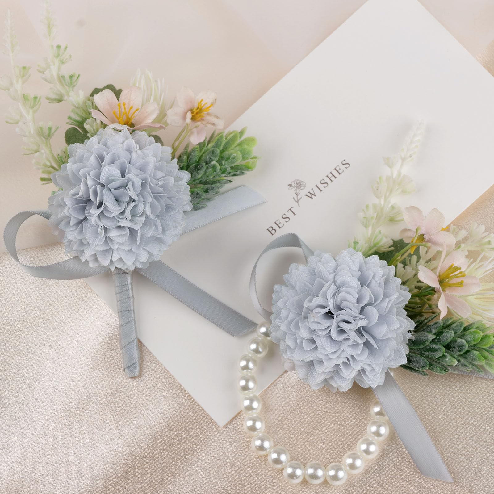 corsage for grey prom dress Luxe Bloom Simple Corsage