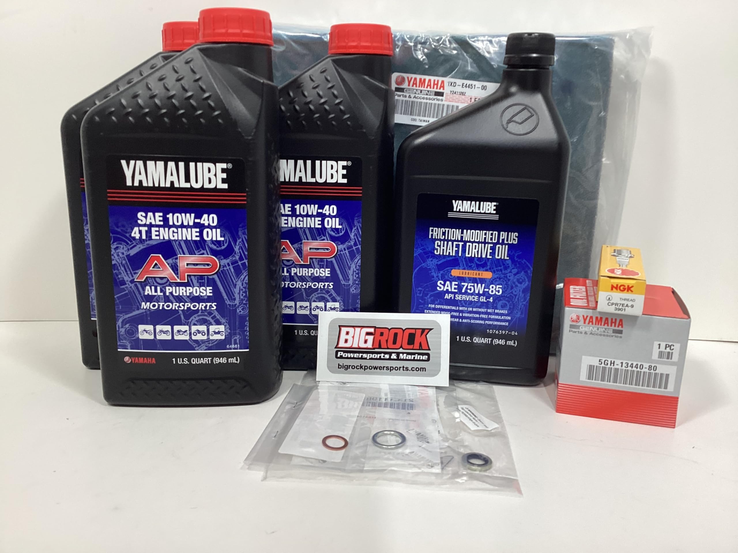 Full Service Kit fits Yamaha Viking 700 SxS 2014-25 Oil Change Air Filter Spark Plug Gear Oil All OEM Factory Parts- Big Rock Powersports & Marine Kit
