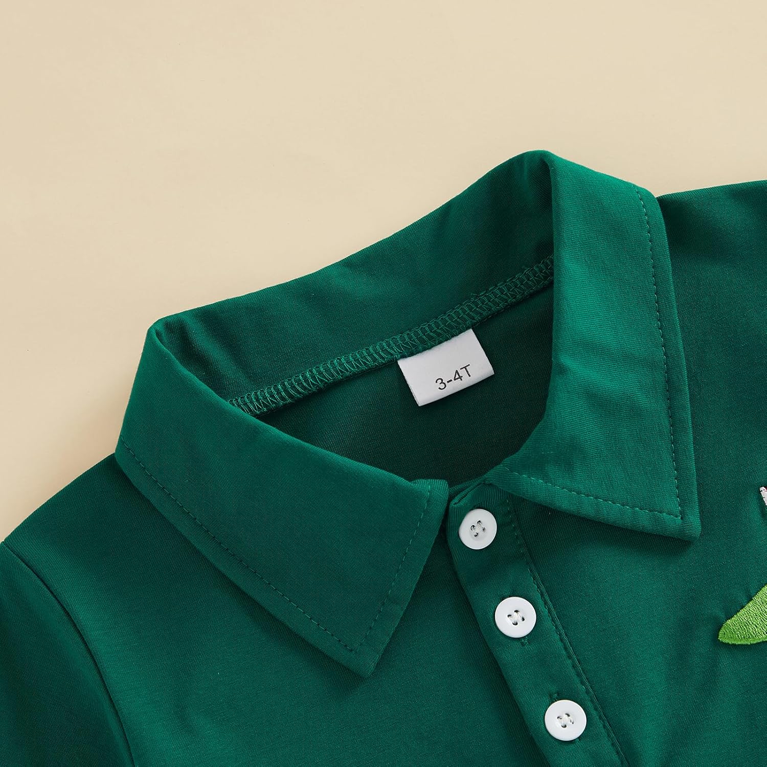 Baby Boy Golf Outfit Hole in One Embroidery Contrast Color Lapel Collar Shirt Solid Shorts Set Toddler Summer Clothes