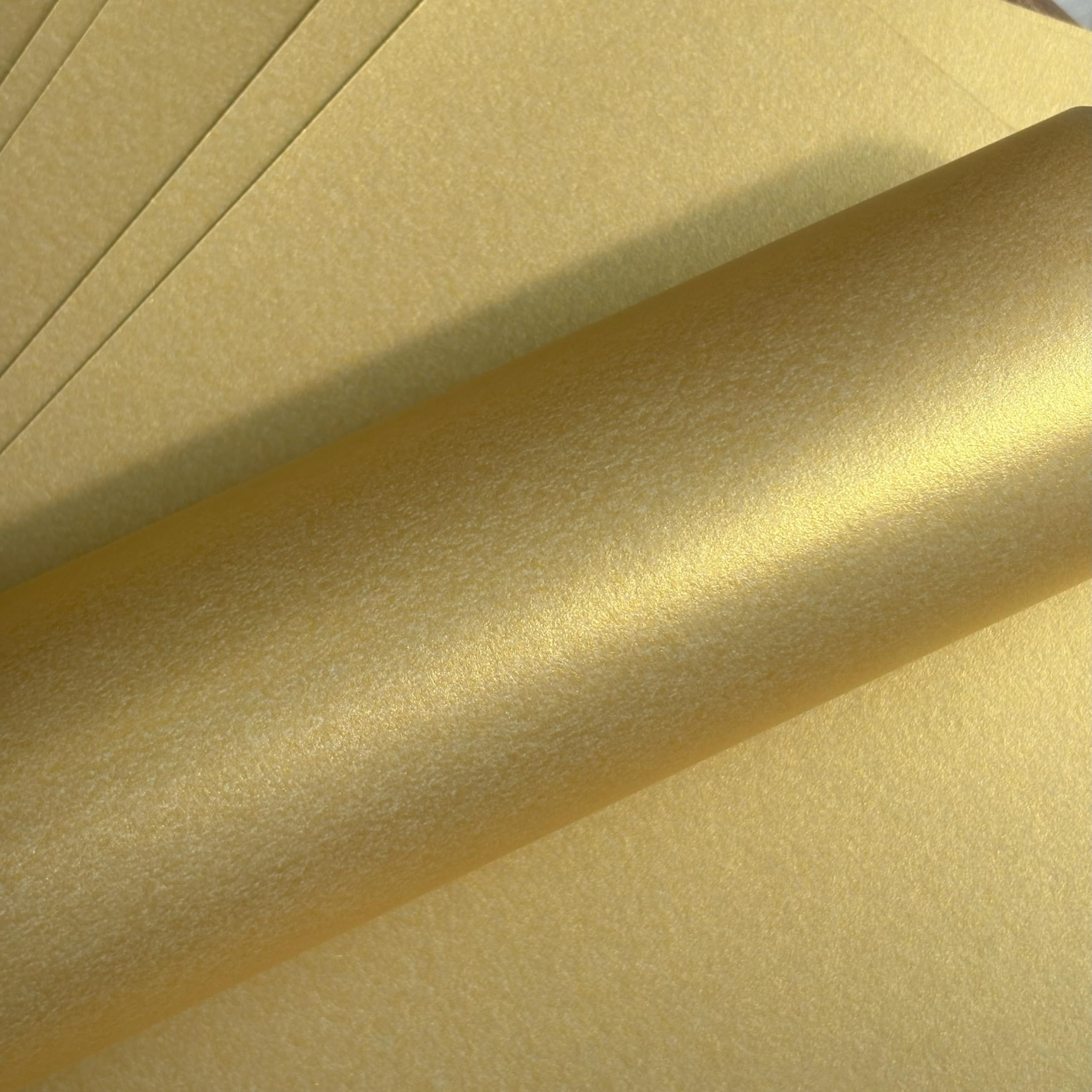 Fogli di carta dorati, formato A4, perlati, 120 g/mq, doppio lato, adatti a stampanti laser e a getto d'inchiostro
