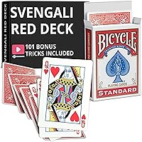 Vista 32 de Ted's Sterling Magic Precision Red Rider Back Bicycle Mazo Svengali con Instrucciones para 100+ Trucos (2 de Tréboles)