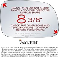 Vista 2 de Espejo lateral del pasajero de repuesto para Jeep Grand Cherokee 1999 2000 2001 2002 2003 2004 Jeep Grand Cherokee Puerta derecha espejos convexos
