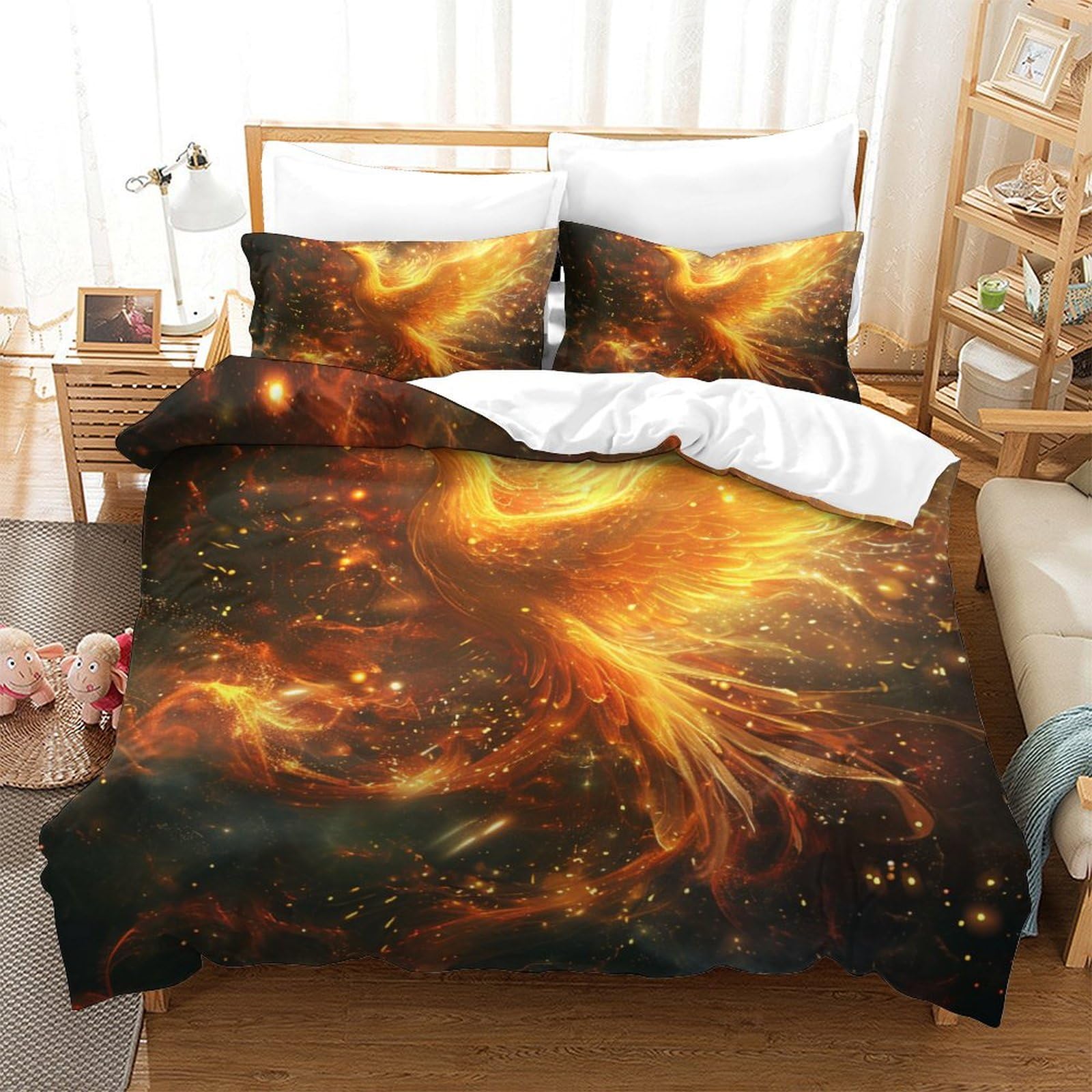 Housse de couette dinosaure 200x200cm pour chambre d'enfant passionné