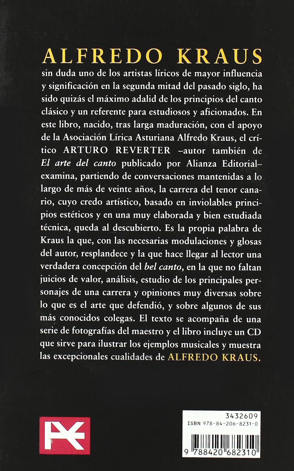 Alfredo Kraus: Una concepción del canto (Libros Singulares (LS))