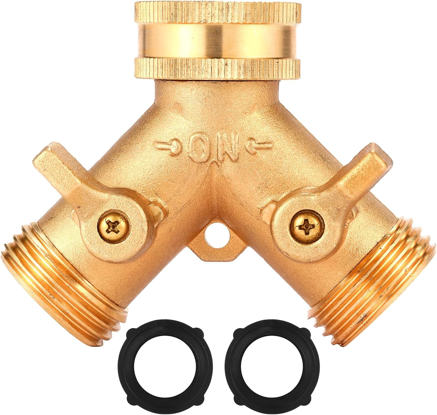 Sanpaint Garden Hose Splitter 2 Way Heavy Duty, Y Connector