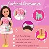 Battat Glitter Girls - Sparkle Blooming Clothes - 14 Inch Doll Clothes - Toys Clothes & Accessories for Girls Ages 3+ Pink Dress 1