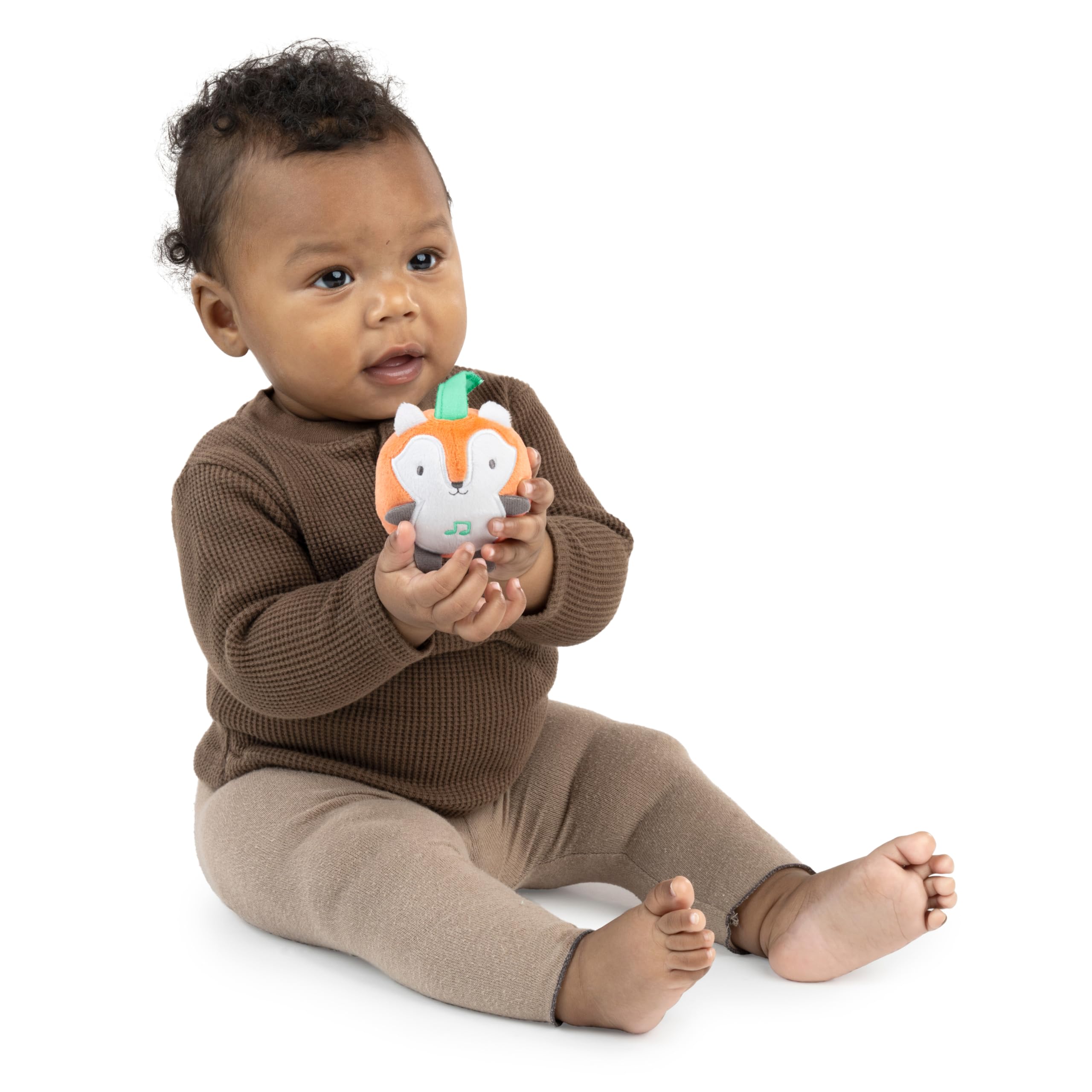 Bright Starts Floral Safari Baby Activity Gym Machine Washable Play Mat with 4 Toys, Newborn and up - Pink and Purple, 32x32x18 Inch