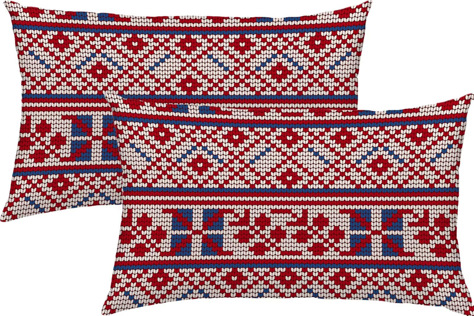 Poszewki na poduszki Boże Narodzenie retro 60 x 80 cm poduszki poduszki na
