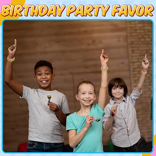 Miniatura 4 de Bedwina 36-Pcs Friendship Bracelets For Kids - Neon Adjustable Woven Rope Friendship Bracelets Bulk for Girls and Boys - Classroom Prizes for Kids