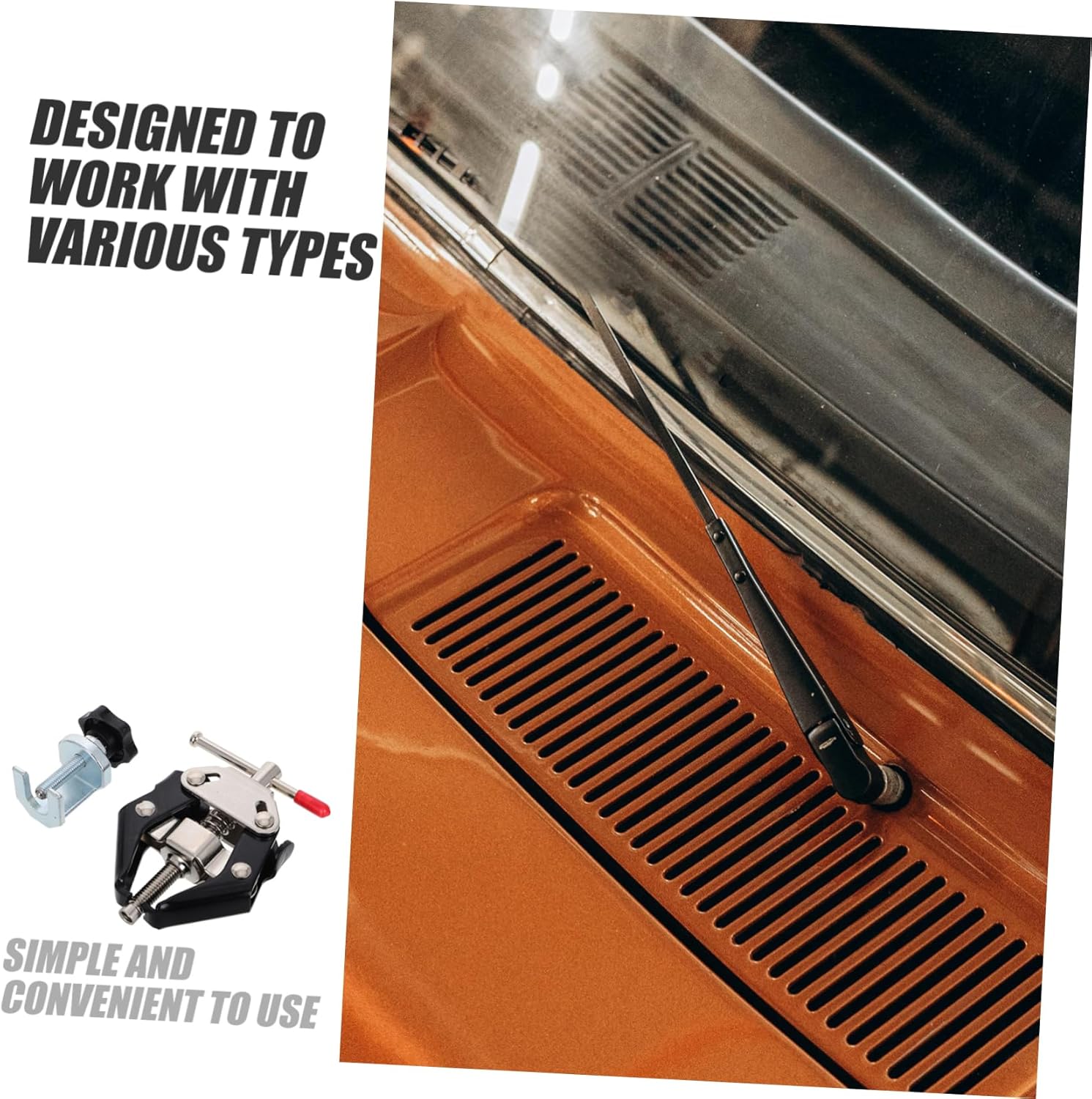 2pcs Windshield Wiper Arm Puller Tool Kit Battery Terminal Remover Bearing Extractor for Arm Removal and Auto Repairs Fit for Vehicles
