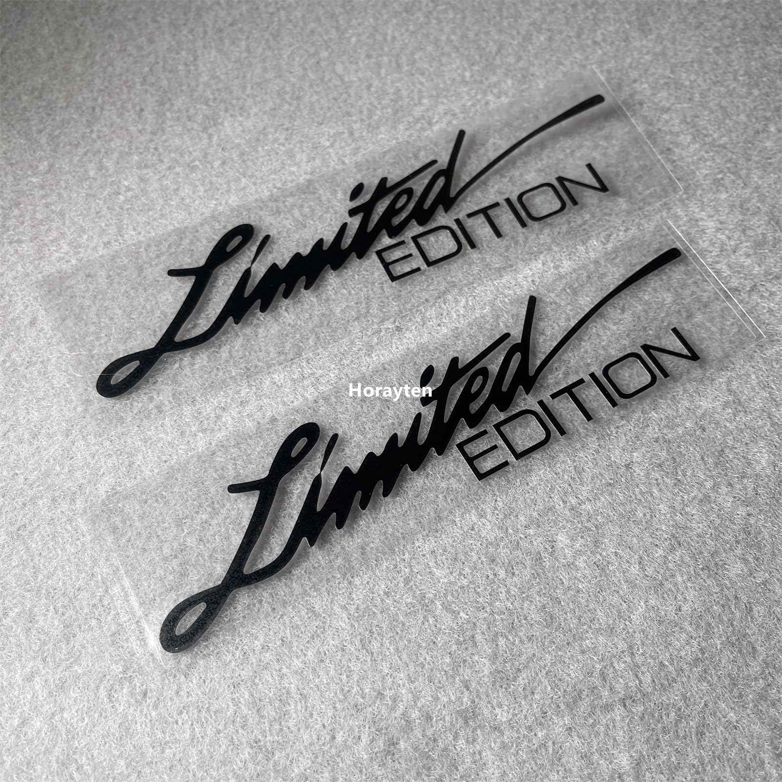 2X Car Styling Vinyl Graphic Decals for Limited Edition Truck Body Auto Rear Front Windshield Window Sticker 160x38mm (Black)