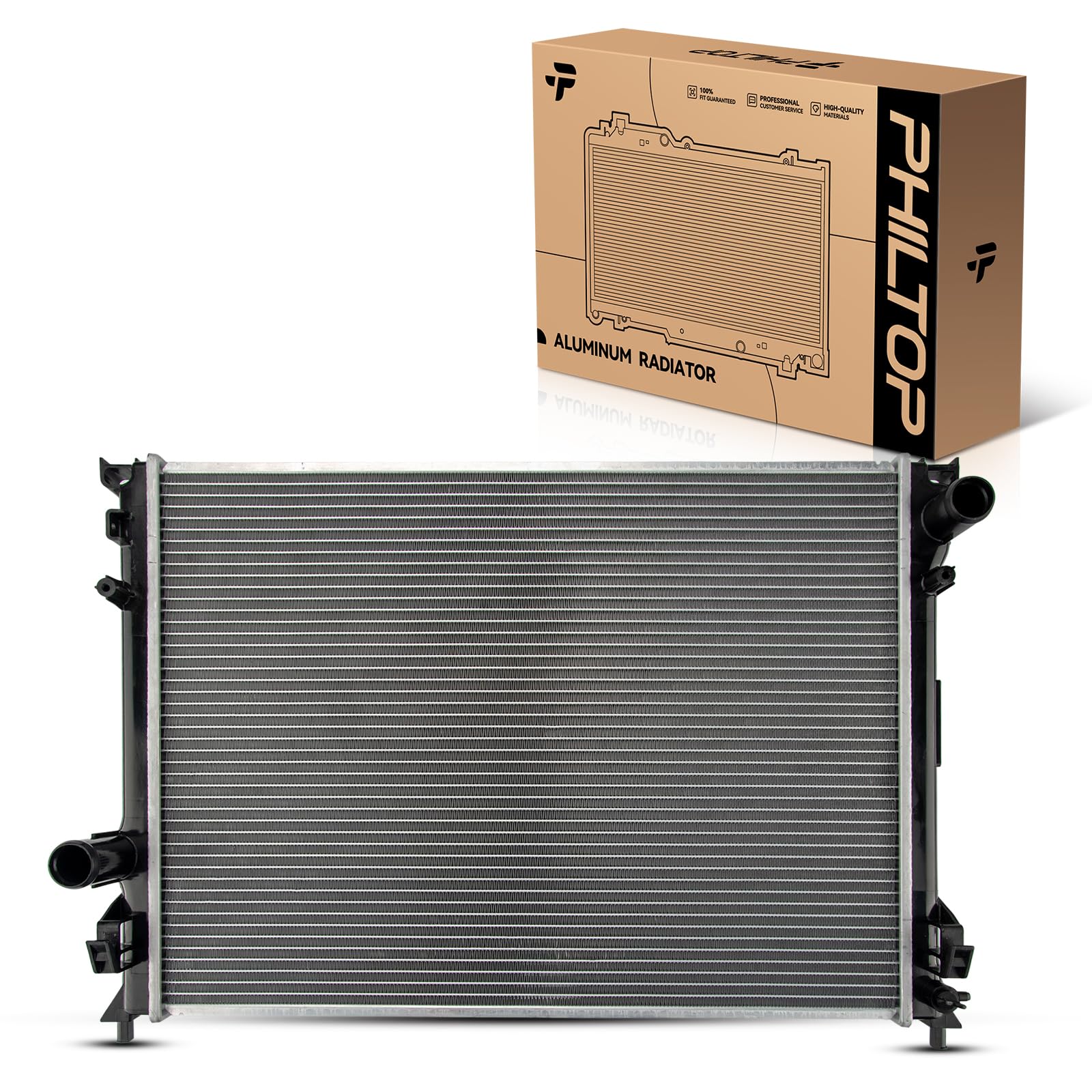 PHILTOP Core Radiator Compatible with 2009-2023 300 2009-2023 Challenger 2009-2017 Charger 2022-2023 Charger (w/Standard Duty Cooling)