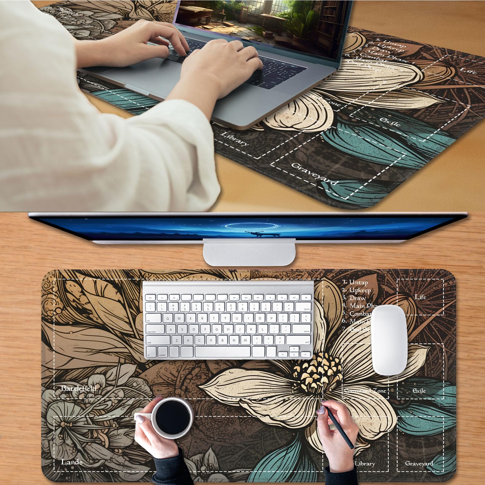 Duskmourn Mtg For MTG Game Playmat, For Magic TCG Rubber