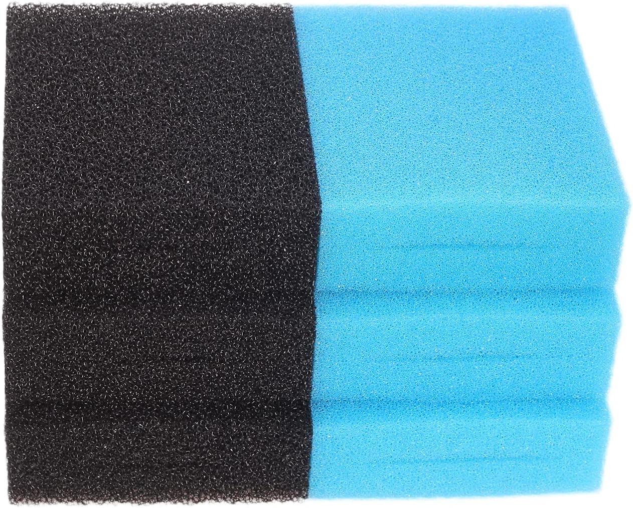 Compatible Filter Foam Fit for Fish Mate 2000/3000 GUV & 3000 G-BIO Pond Filter (6X Black Coarse, 6X Blue Fine)
