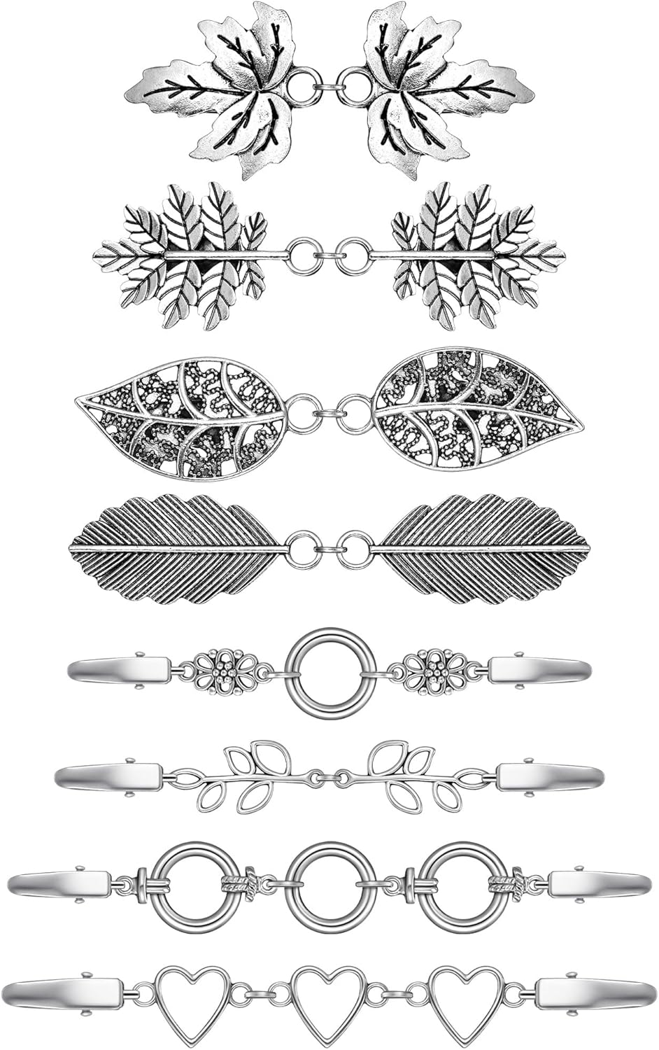 Sasylvia 8 Pcs Vintage Sweater Swirl Clip Shirts Dresses