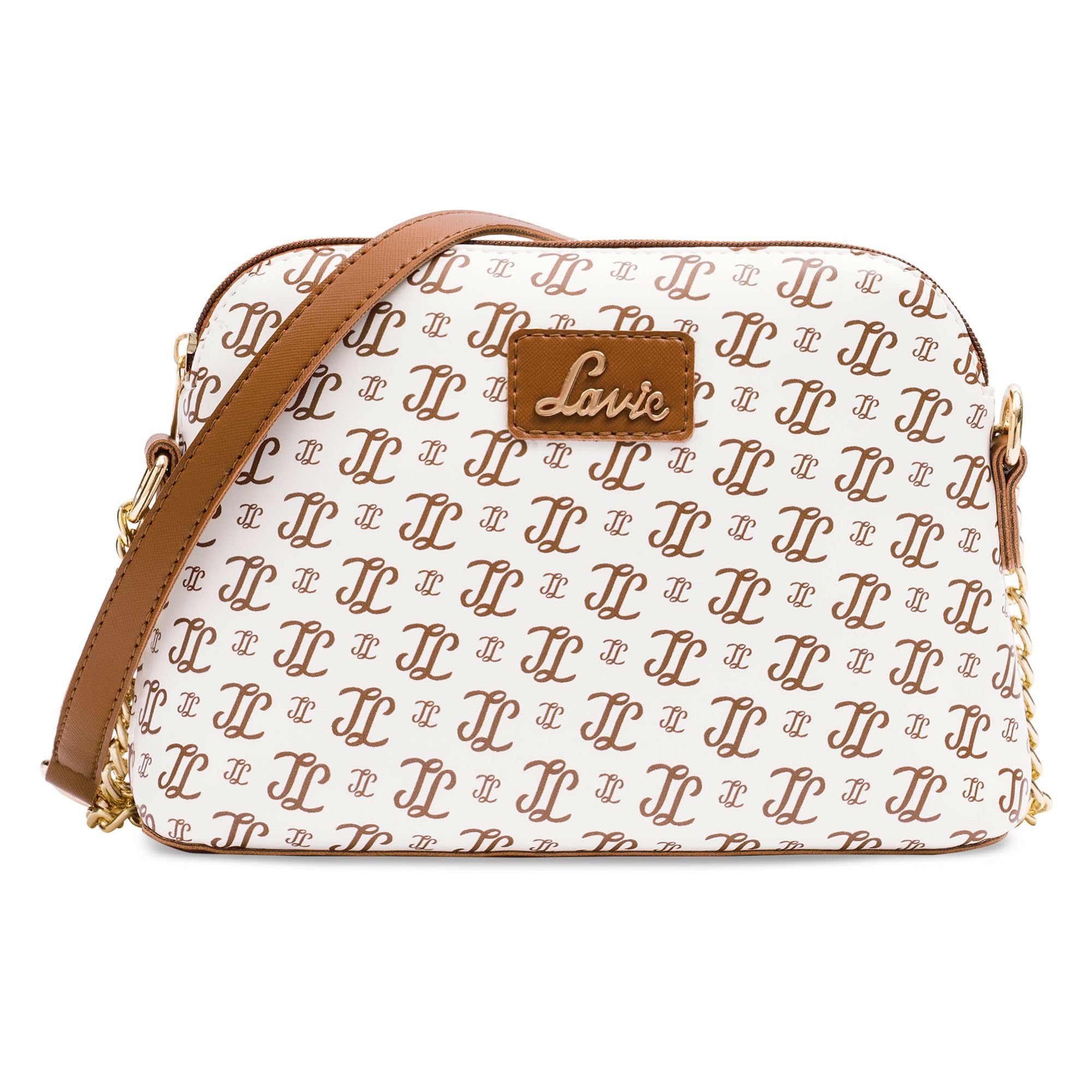 lavie Women's Janet Monogram LL Print Sling Bag |Ladies Purse Handbags-picture-13